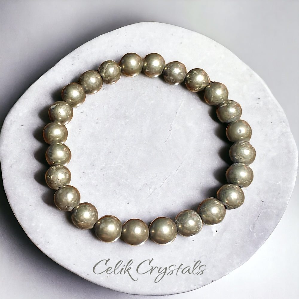 Pyrite Bracelet Unisex Design