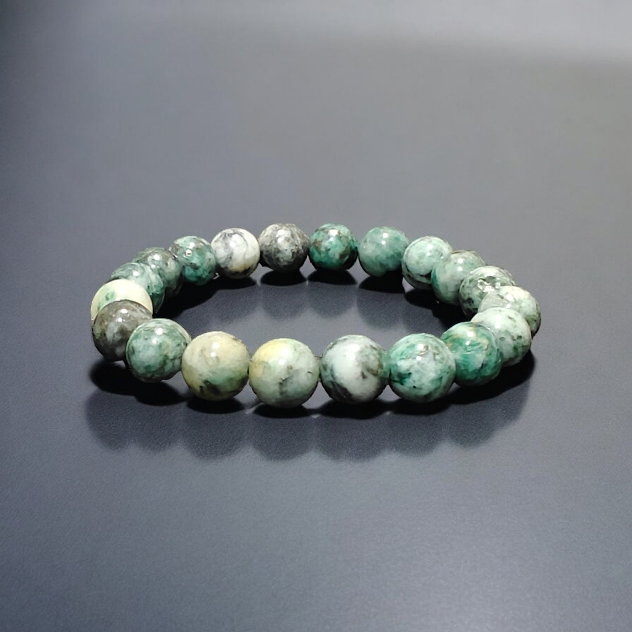 Green Pyrite Bracelet 8mm, 10mm Unisex