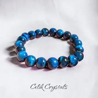 Lake Blue Tiger Eye Bracelet Unisex