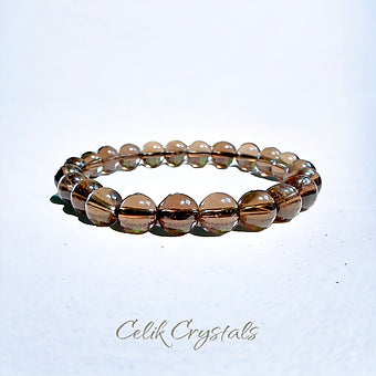 Smoky Quartz Bracelet 8mm Unisex