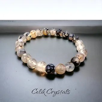 Dragon Vein Agate Bracelet  - Unisex