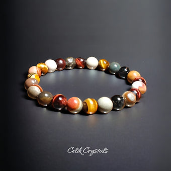 Tiger Eye & Jasper Bracelet 8mm Unisex