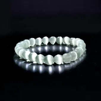 Cat Eye Crystal Bracelet - 8mm Unisex