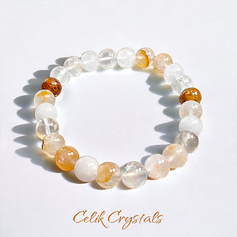 Yellow Hematoid Quartz Bracelet (Golden Healer)