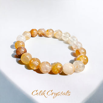 Yellow Hematoid Quartz Bracelet (Golden Healer)