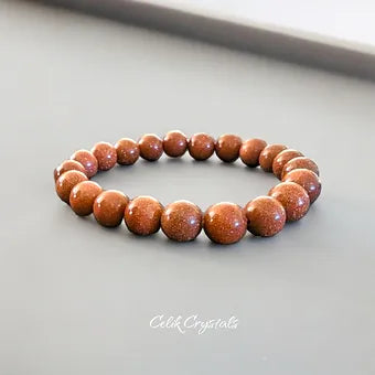 Golden Sand Stone Healing Bracelet 10mm