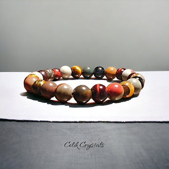 Tiger Eye & Jasper Bracelet 8mm Unisex