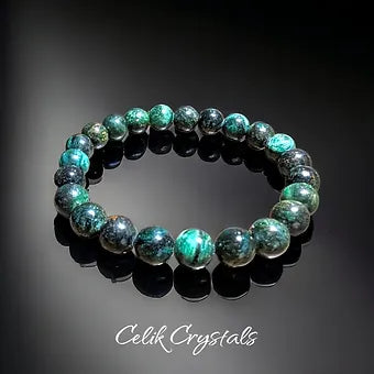 Green Emerald Stone Bracelet Unisex