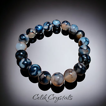 Dragon Vein Agate Bracelet  - Unisex