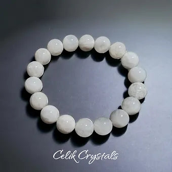 Moonstone Bracelet Rare Beads Unisex