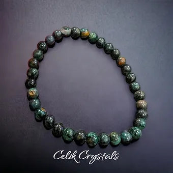 Green Emerald Stone Bracelet Unisex