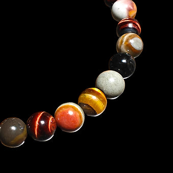 Tiger Eye & Jasper Bracelet 8mm Unisex