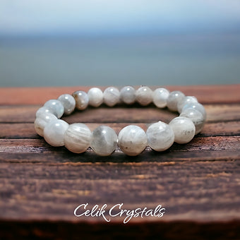 Labradorite Bracelet - Gray Color Unisex