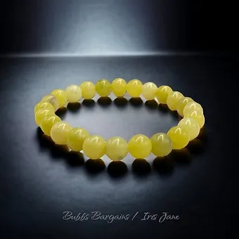 Lemon / Yellow Jade Bracelet 6mm, 8mm, 10mm