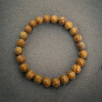 Wood Bracelet - 8mm Beads - Unisex