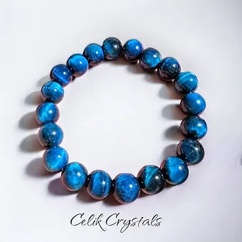 Lake Blue Tiger Eye Bracelet Unisex