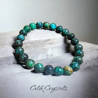 Green Emerald Stone Bracelet Unisex