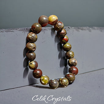 Dragon Blood Jasper Natural Bracelet  Unisex Crystal