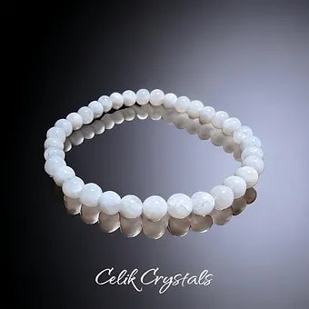 Moonstone Bracelet Rare Beads Unisex