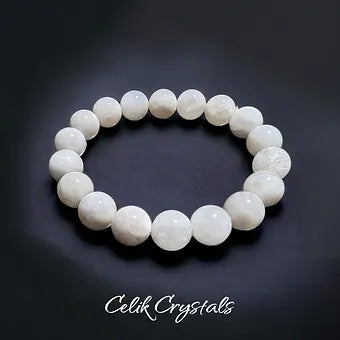 Moonstone Bracelet Rare Beads Unisex