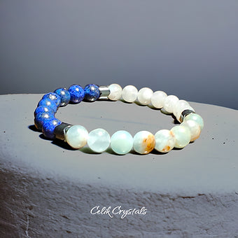 Lapis Lazuli, Blue Onyx & Labradorite Bracelet 8mm