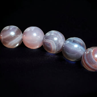 Botswana Agate, Selenite Bracelet 8mm