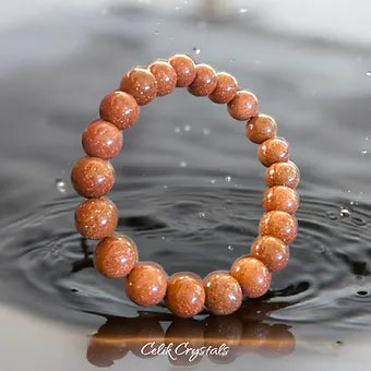 Golden Sand Stone Healing Bracelet 10mm