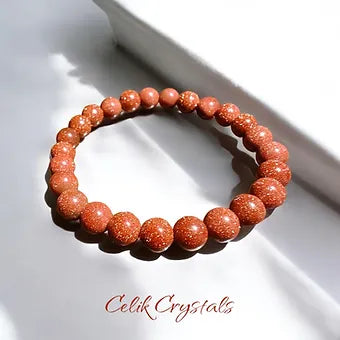 Golden Sand Stone Healing Bracelet 10mm