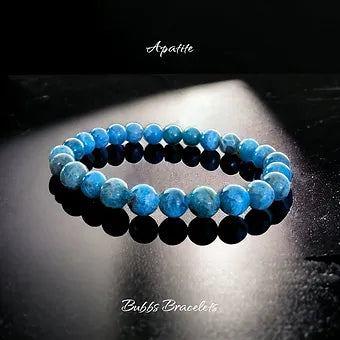 Apatite Bracelet Rare Beads Unisex