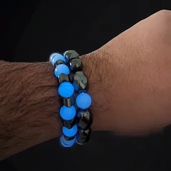 Men's Glow 2 Piece Bracelet Stack