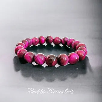 Rose Red Tiger Eye Bracelet