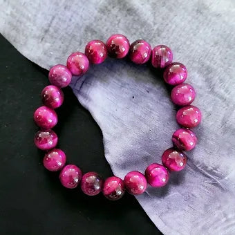 Rose Red Tiger Eye Bracelet