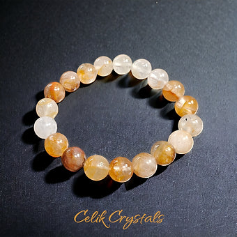 Yellow Hematoid Quartz Bracelet (Golden Healer)