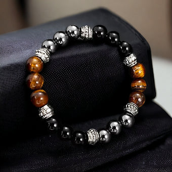 Tiger Eye Men's Chakra Bracelet