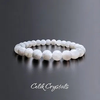 Moonstone Bracelet Rare Beads Unisex