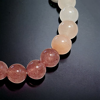 Strawberry | Rose Quartz | Peach Aventurine Bracelet