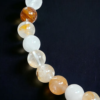 Yellow Hematoid Quartz Bracelet (Golden Healer)