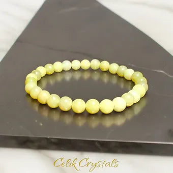 Lemon / Yellow Jade Bracelet 6mm, 8mm, 10mm