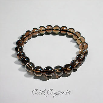 Smoky Quartz Bracelet 8mm Unisex