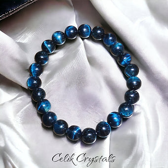 Natural Blue Tiger Eye Bracelet Unisex