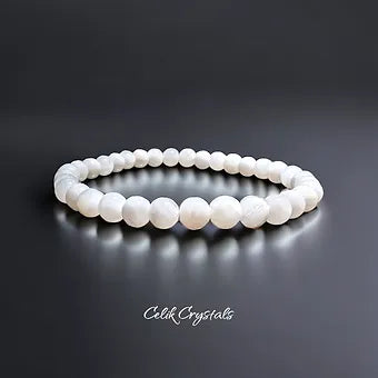 Moonstone Bracelet Rare Beads Unisex