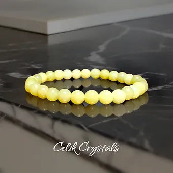 Lemon / Yellow Jade Bracelet Unisex