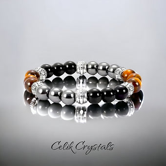 Tiger Eye Men's Chakra Bracelet