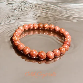 Golden Sand Stone Healing Bracelet 10mm