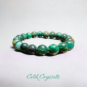 Green Emerald Stone Bracelet Unisex