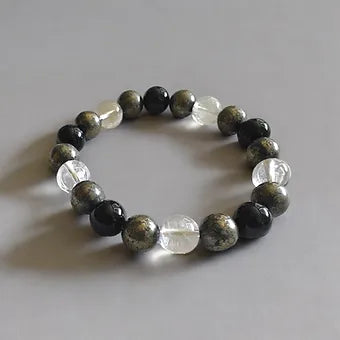 Pyrite triple Protection Bracelet Stretches 