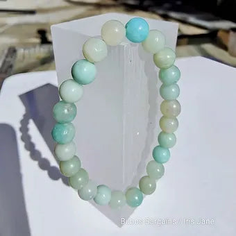 Clearance - Amazonite Bracelet - 8mm Crystals