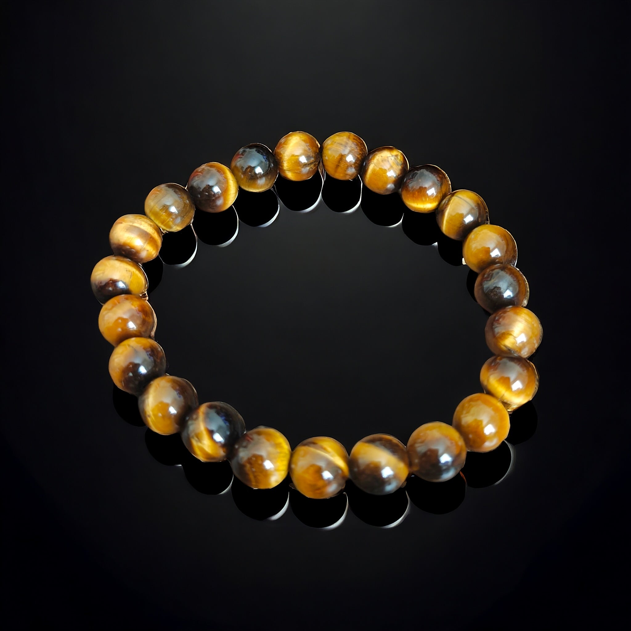 Tiger Eye Bracelet Natural Stones Stretch Crystal Bracelet 