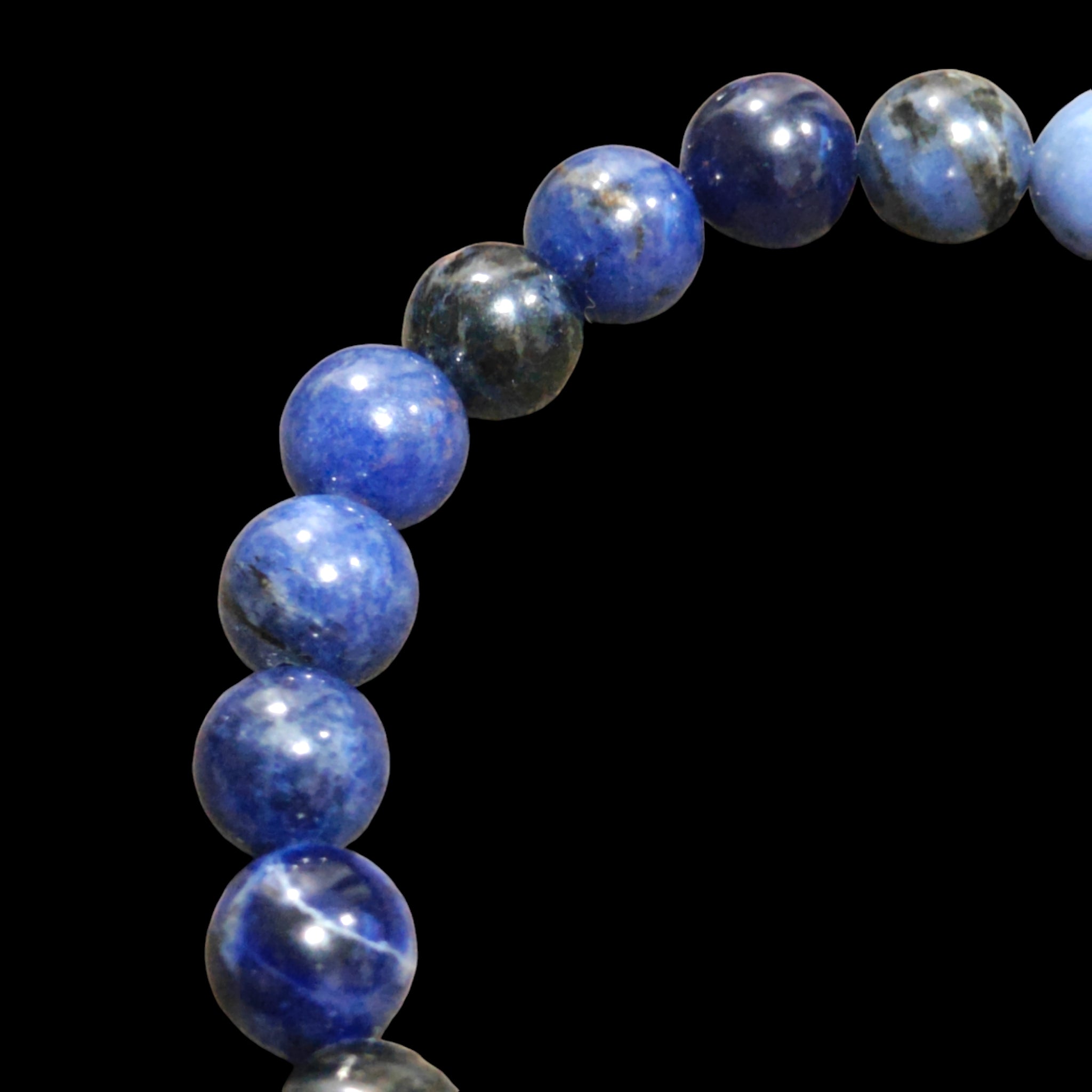 Sodalite Bracelet Natural Stones Stretch Crystal Bead Bracelet 