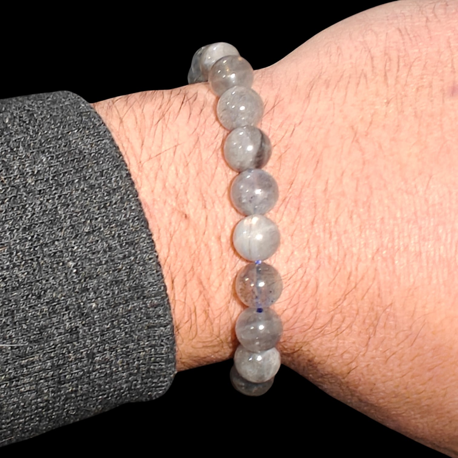 Labradorite Bracelet Natural Stones Stretch Crystal Bracelet Unisex 